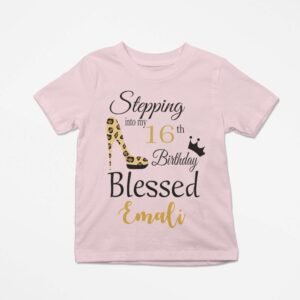 Custom Sweet 16 Birthday T-Shirt - Image 5
