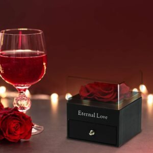 Custom Engraved Rose Box & Heart Keyring - Image 8
