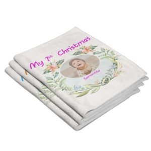 Custom First Christmas Baby Blanket - Image 5
