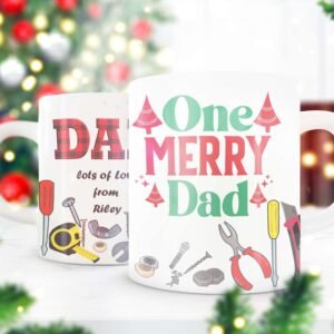 Dad & Granddad Christmas Mug - Image 7