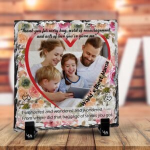 World's Best Mama Custom Rock Slate - Image 3