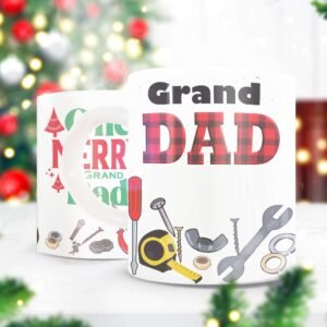 Dad & Granddad Christmas Mug - Image 8