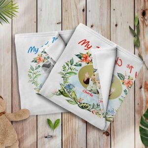 Custom First Christmas Baby Blanket - Image 13