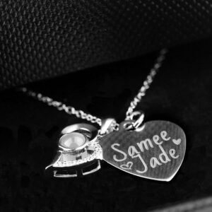 Personalised Engraved Pendant with Real Preserved Rose Gift Box - Image 12