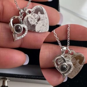 Personalised Engraved Pendant with Real Preserved Rose Gift Box - Image 5