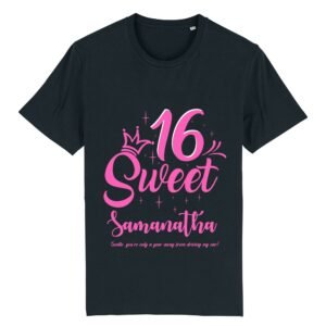 Custom Sweet 16 Birthday T-Shirt - Image 4