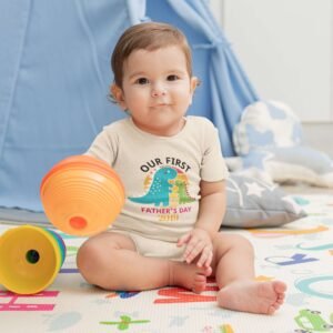 1st Father's Day Personalised Baby Bodysuit - Image 6