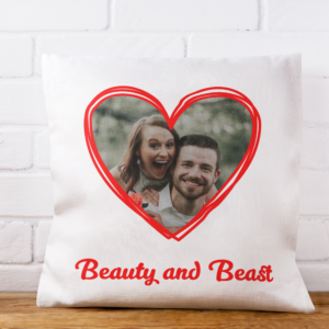 Custom Heart Design Cushion Cover - Image 3
