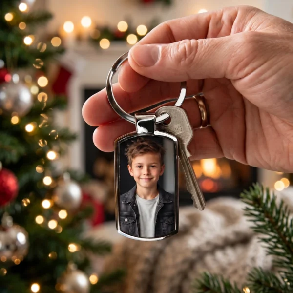Personalised Photo Keyring – view 3