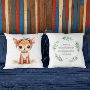 Baby Deer Christmas Cushion Cover - Image 19