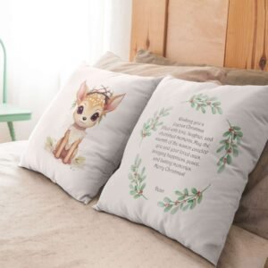 Baby Deer Christmas Cushion Cover - Image 20