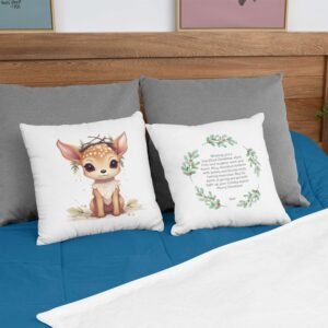 Baby Deer Christmas Cushion Cover - Image 9