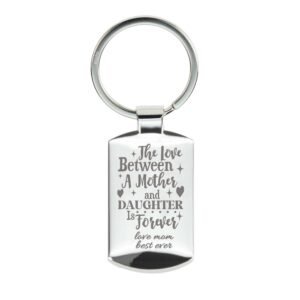 Personalised Photo & Text Engraved Keyring - Image 4