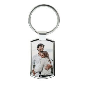 Personalised Photo & Text Engraved Keyring - Image 5