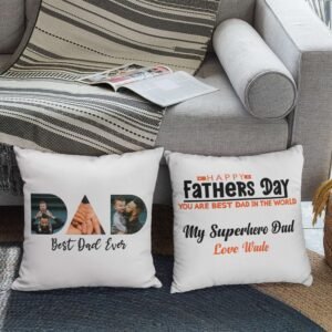 Personalised Dad Photo Cushion Cover - Image 10
