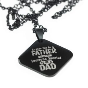 Personalised Daddy Bear Square Pendant - Image 11