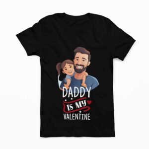 Daddy Is My Valentine Kids T-Shirt - Image 3