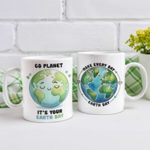 Earth Day Ceramic Mug Set - Image 3