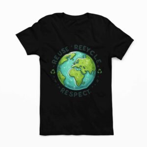 Earth Day Black T-shirt For Kids - Image 7