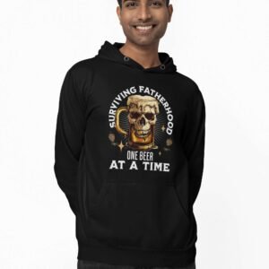 Personalised Surviving Fatherhood T-Shirt & Hoodie Set - Image 3