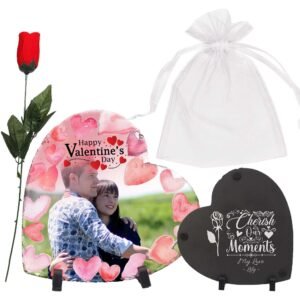 Personalised Valentine Heart Rock Slate - Image 4