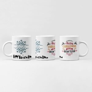 Customisable Snowflake Christmas Mug - Image 14