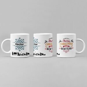 Customisable Snowflake Christmas Mug - Image 4