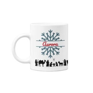 Customisable Snowflake Christmas Mug - Image 6