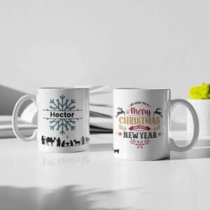 Customisable Snowflake Christmas Mug - Image 9