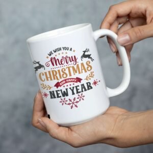 Customisable Snowflake Christmas Mug - Image 12