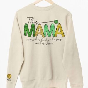 Personalised Lucky Charms Sleeve Jumper for Mom - Image 9