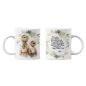 Mom & Daughter Watercolor Mug - Image 4