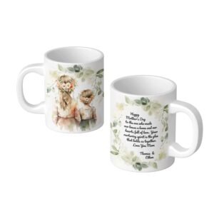 Mom & Daughter Watercolor Mug - Image 6
