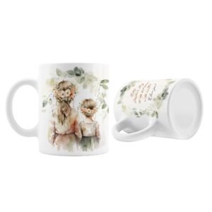 Mom & Daughter Watercolor Mug - Image 7