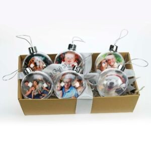 Custom Picture Printed Baubles - 6 pack - Image 13
