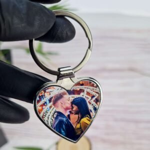 Custom Engraved Rose Box & Heart Keyring - Image 2