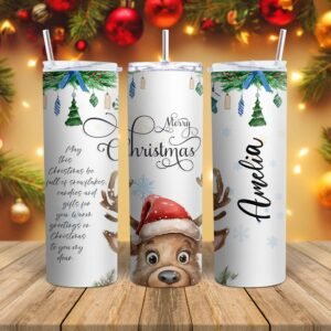 Santa & Friends Personalised Christmas Tumbler - Image 7