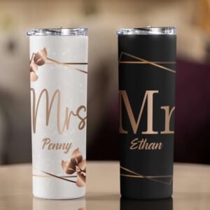 Personalised Mr. & Mrs. Wedding Tumbler - Image 3