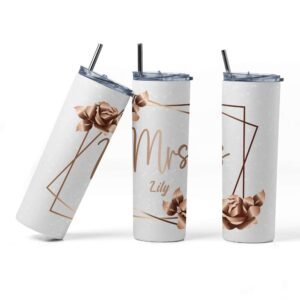 Personalised Mr. & Mrs. Wedding Tumbler - Image 8