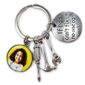 Personalized Father’s Day Keyring – If Dad Can’t Fix It, No One Can - Image 3