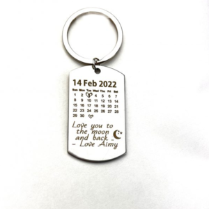 Personalized Photo Keyring with Engraved Date – Keep Memories Close - Image 3