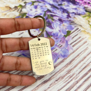 Personalized Photo Keyring with Engraved Date – Keep Memories Close - Image 4
