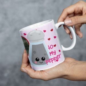 Personalised 'You are the Salt to My Pepper' Ceramic Mug - Image 3