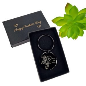 Daddy's Fist Bump: Personalised Stainless Steel Keyring - Image 8