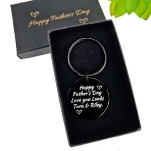 Daddy's Fist Bump: Personalised Stainless Steel Keyring - Image 9