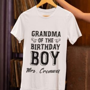 Birthday Boy's Grandma Tee - Image 5