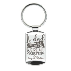 If Dad Can't Fix It Keyring - Image 4