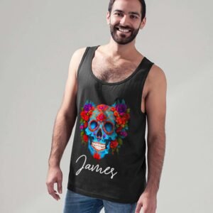 Personalised Skull Art Tank Top - Image 8