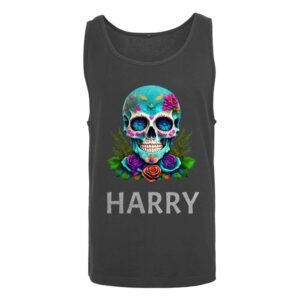 Personalised Skull Art Tank Top - Image 6