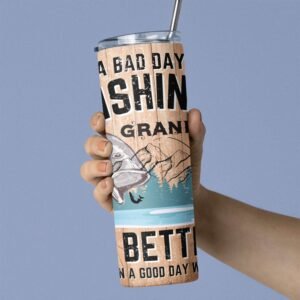 Fishing Dad Personalised Stainless Steel Tumbler For Daddy, Granddad, Uncle, Brother - Image 3